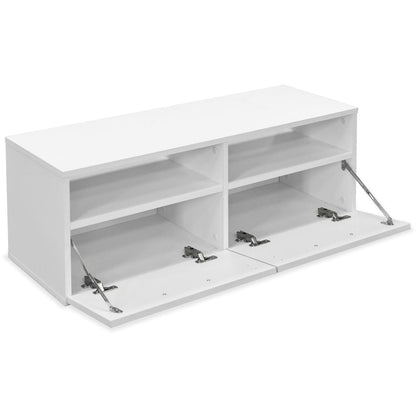 Mobile Porta TV in Legno Multistrato 95x35x36 cm Bianco - homemem39