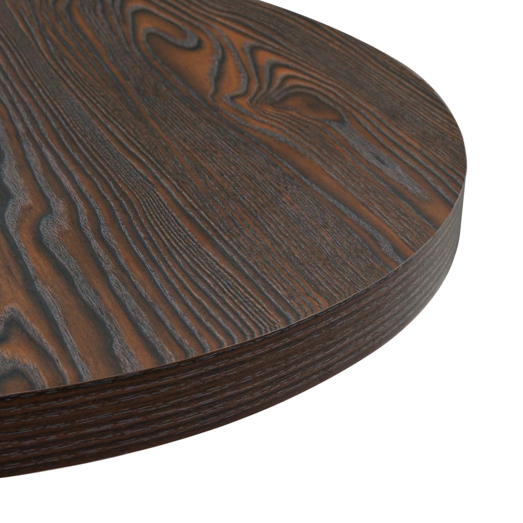 Tavolo Bistrot in MDF e Acciaio Rotondo 60x75 cm Cenere Scura | homemem39