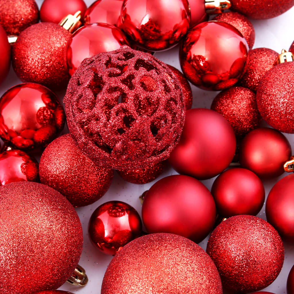 Set Palline di Natale 100 pz 3/4/6 cm Rosse | homemem39