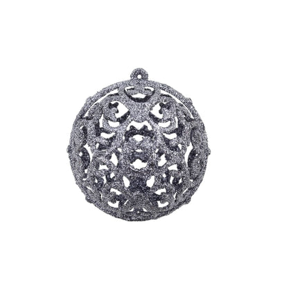 Set Palline di Natale 100 pz 3/4/6 cm Bianco/Grigio | homemem39