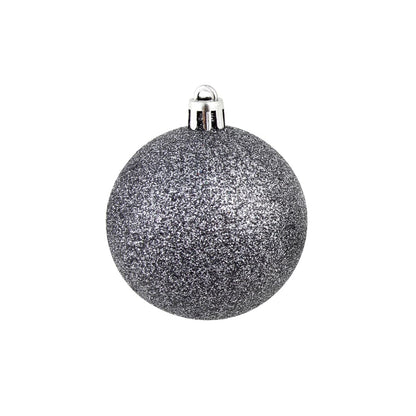 Set Palline di Natale 100 pz 3/4/6 cm Bianco/Grigio | homemem39