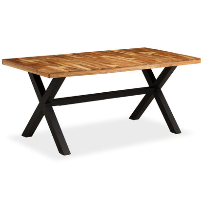 Tavolo da Pranzo Legno Massello di Acacia e Mango 180x90x76 cm - homemem39