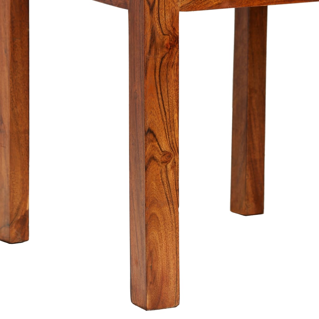 2 pcs Dining Chairs in Solid Wood with Honey Finish