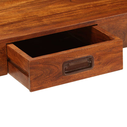 Libreria in Legno Acacia con Finitura Ambra 60x30x160 cm - homemem39