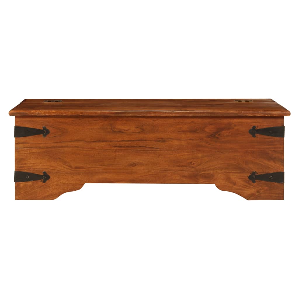 Tavolino da Salotto in Legno Acacia Finitura Ambra 110x55x35 cm | homemem39