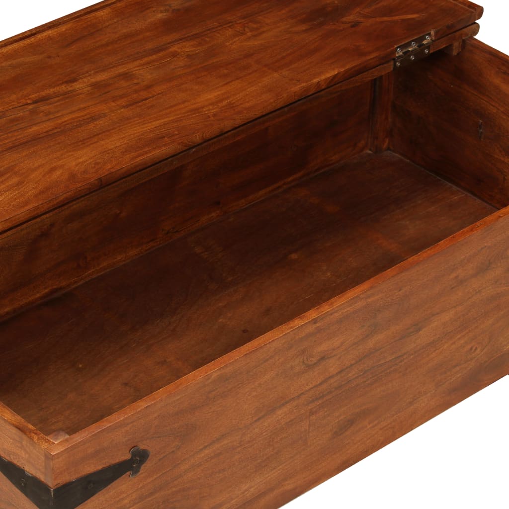 Tavolino da Salotto in Legno Acacia Finitura Ambra 110x55x35 cm | homemem39
