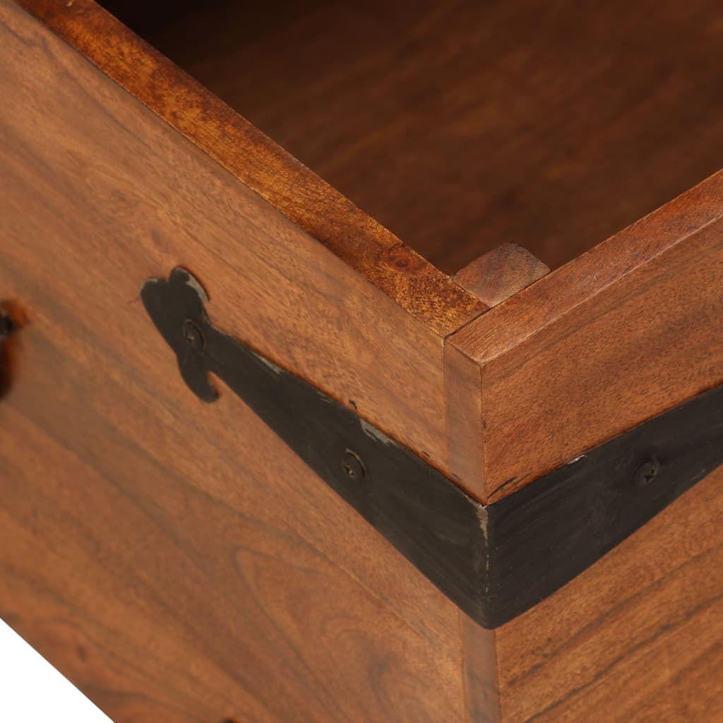 Tavolino da Salotto in Legno Acacia Finitura Ambra 110x55x35 cm | homemem39