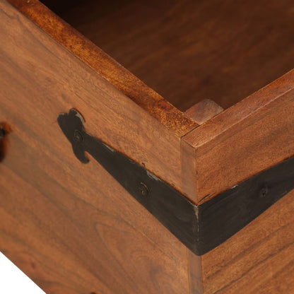 Tavolino da Salotto in Legno Acacia Finitura Ambra 110x55x35 cm | homemem39