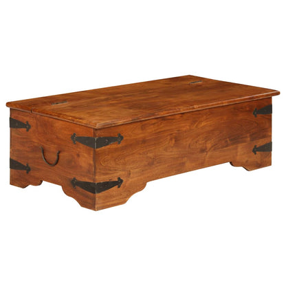 Tavolino da Salotto in Legno Acacia Finitura Ambra 110x55x35 cm | homemem39