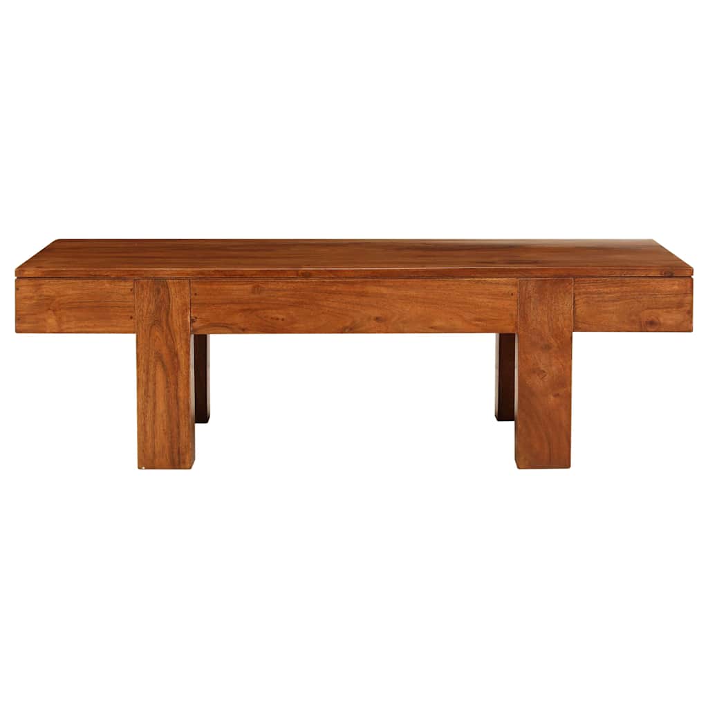 Tavolino da Salotto in Legno Acacia Finitura Ambra 110x55x35 cm