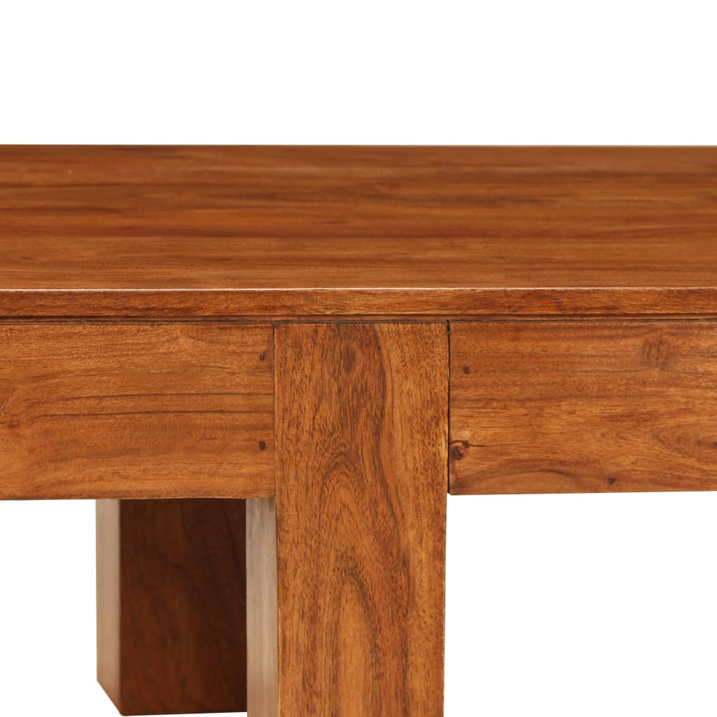Tavolino da Salotto in Legno Acacia Finitura Ambra 110x55x35 cm | homemem39