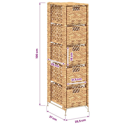 Armadietto Portaoggetti 5 Cesti 25,5x37x100 cm Giacinto d'Acqua | homemem39
