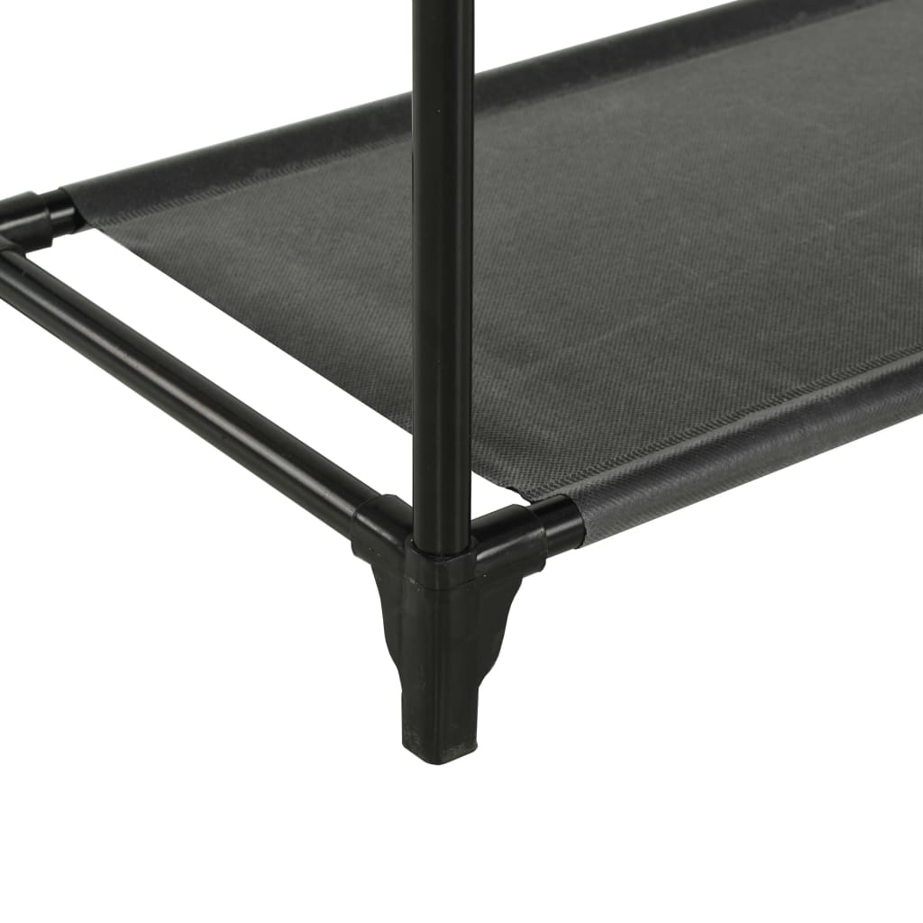 Appendiabiti Acciaio e Tessuto non Tessuto 55x28,5x175cm Nero