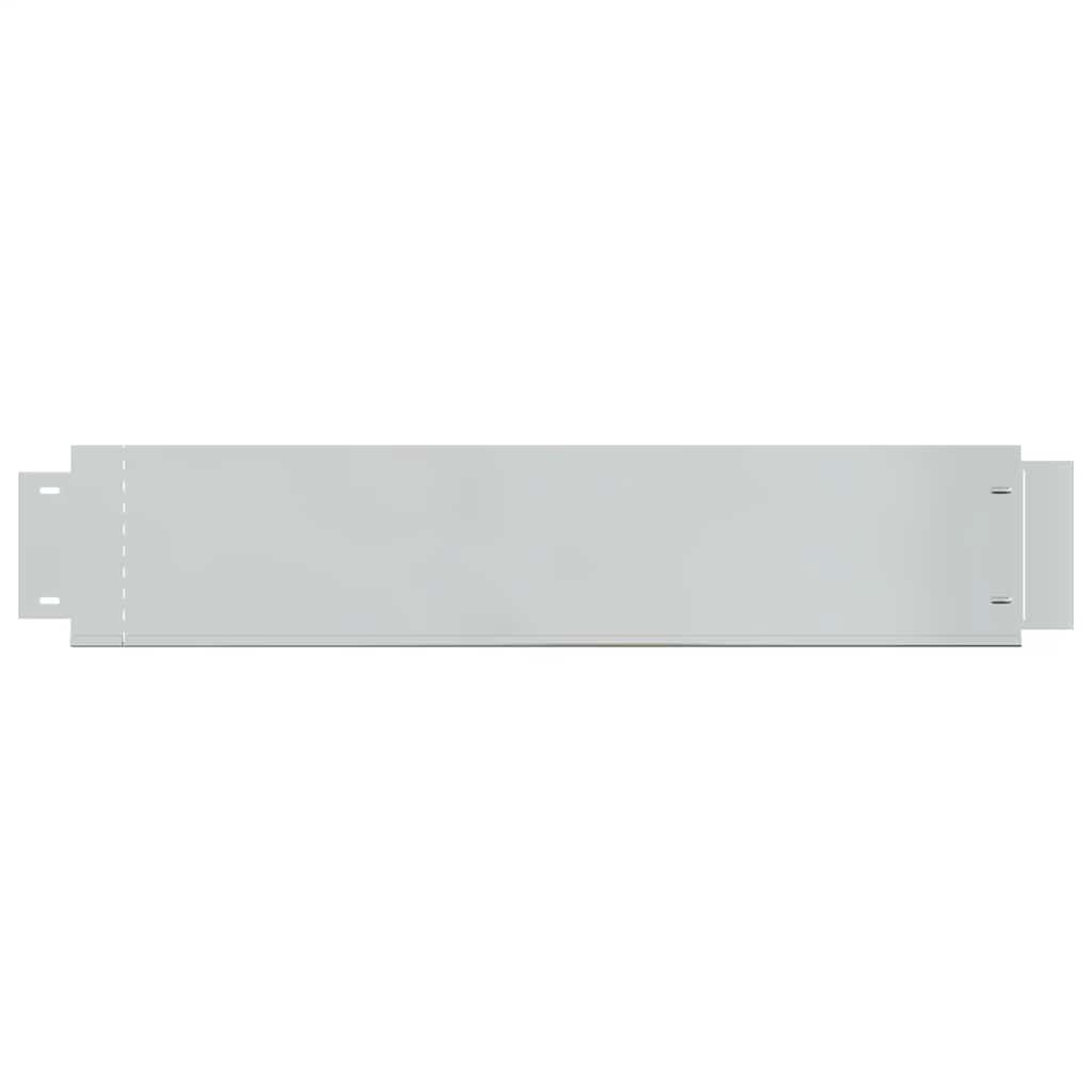Pannelli Recinzione per Prato 15 pz Acciaio Zincato 100x20 cm | homemem39