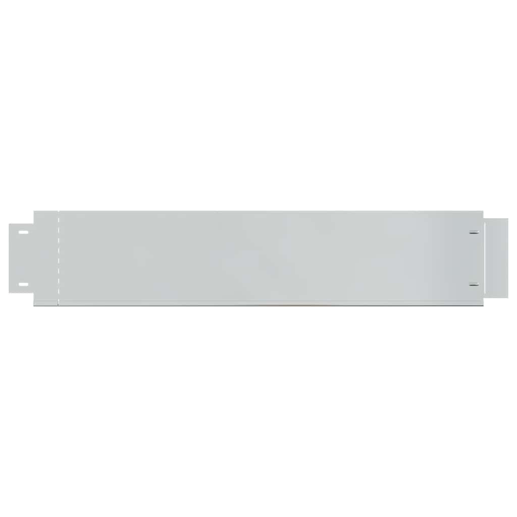 Pannelli Recinzione per Prato 20 pz Acciaio Zincato 100x20 cm | homemem39