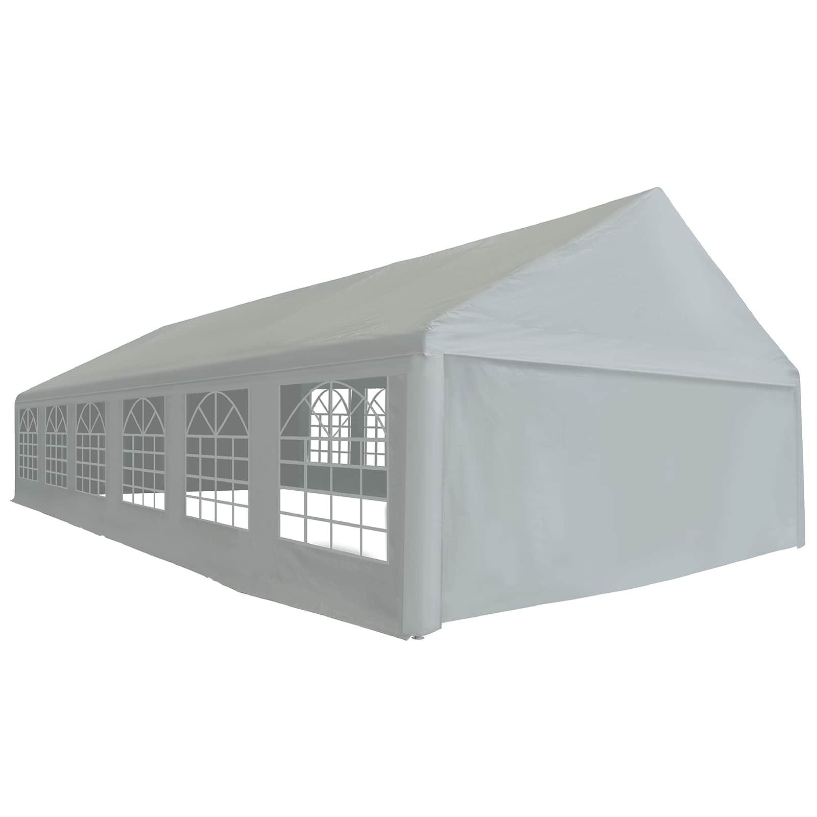 Tessuto per tenda senza struttura Grigio 12 x 6 m PE | homemem39