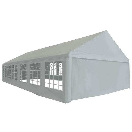 Tessuto per tenda senza struttura Grigio 12 x 6 m PE | homemem39