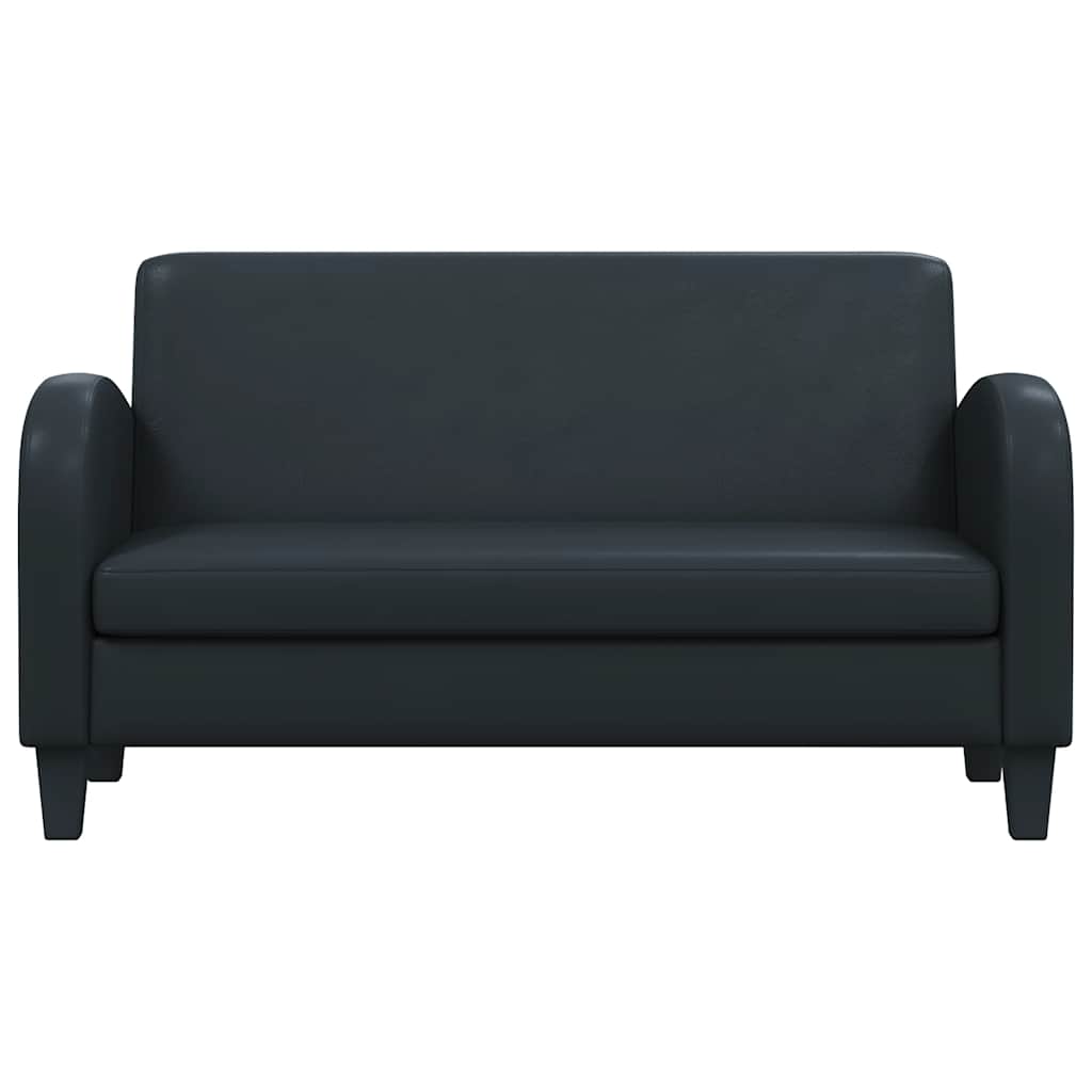 Divano a 2 Posti in Pelle Artificiale Nero | homemem39