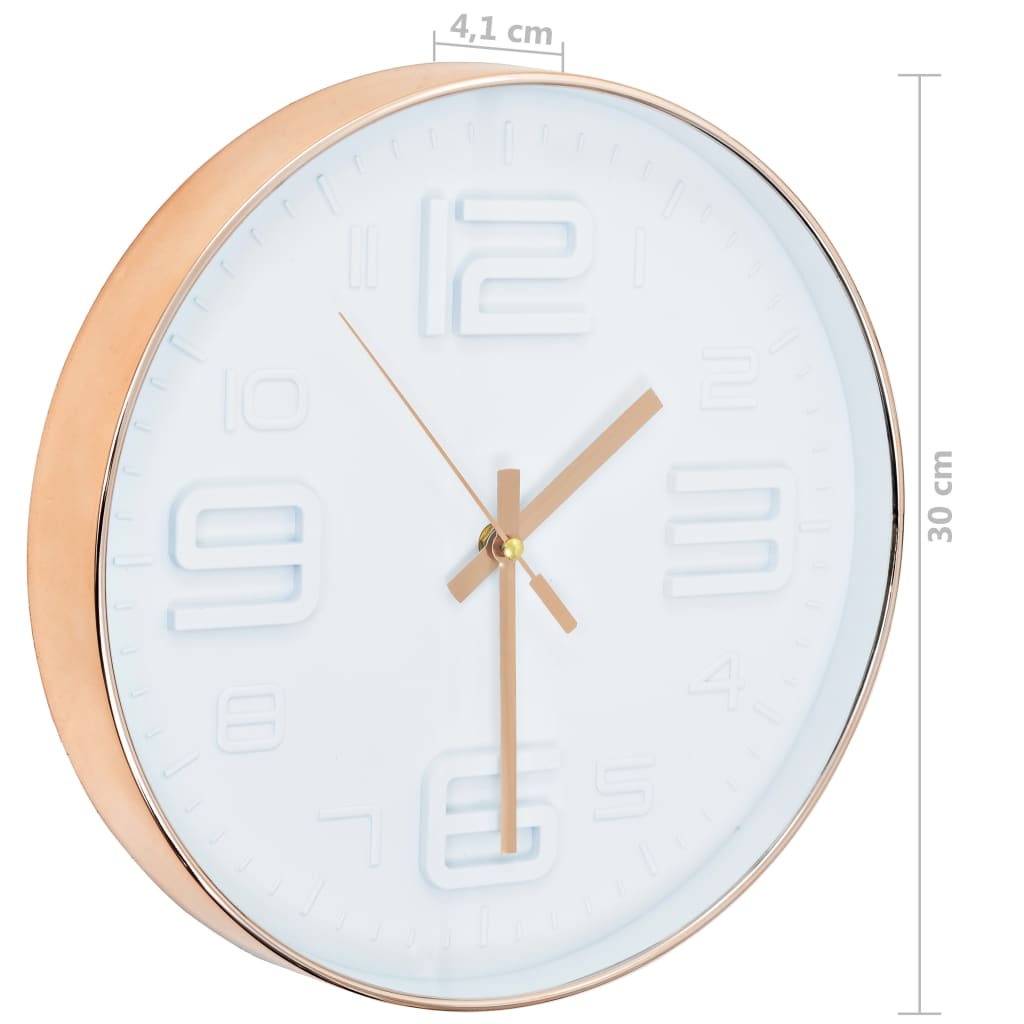 Orologio da Parete Effetto Rame 30 cm - homemem39
