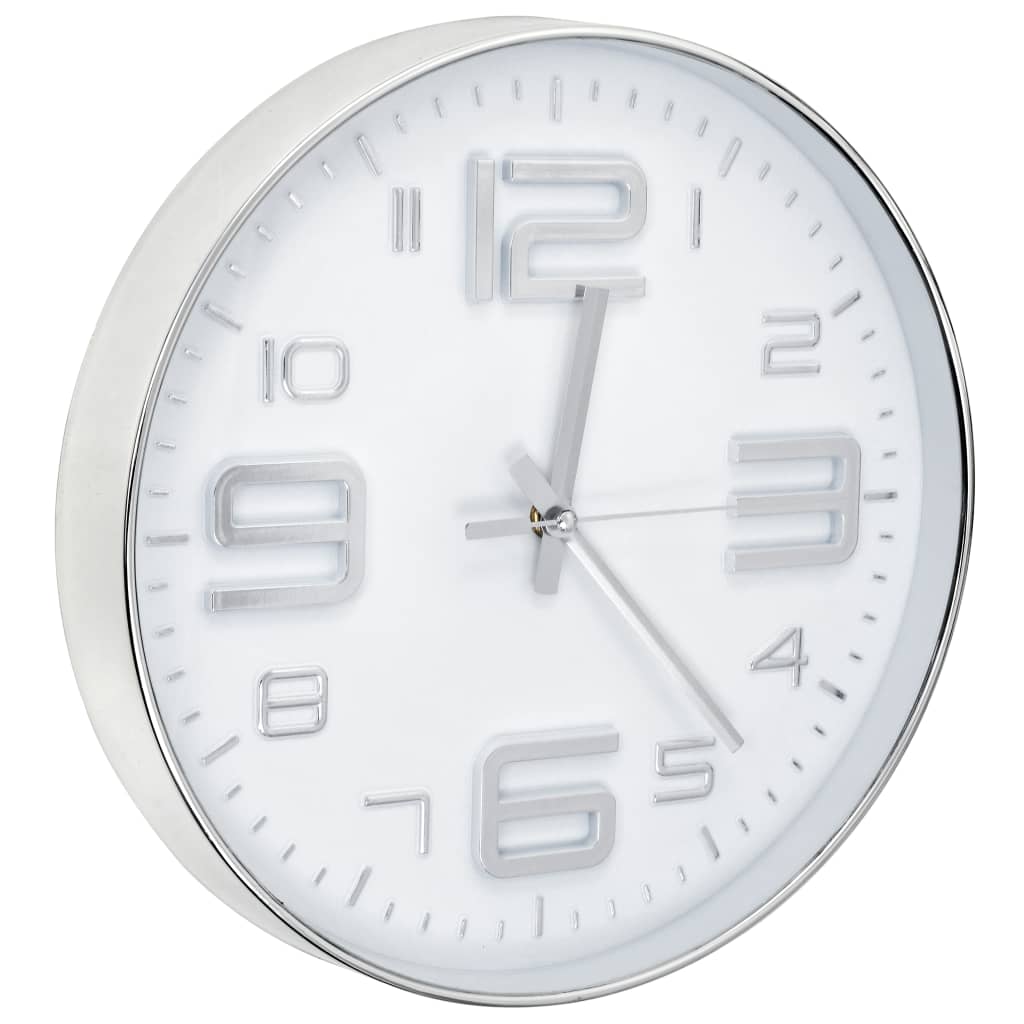 Orologio da Parete 30 cm Argento - homemem39