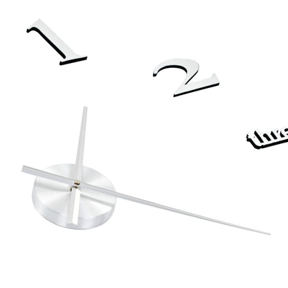 Orologio da Parete 3D in Stile Moderno 100cm XXL Argento - homemem39