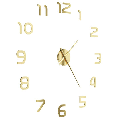 Orologio da Parete 3D in Stile Moderno 100cm XXL Oro - homemem39