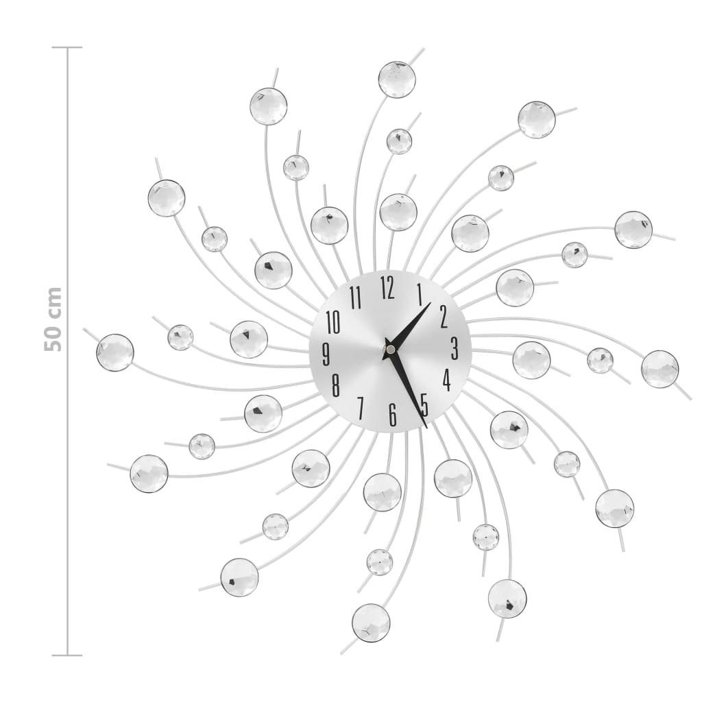 Orologio da Parete con Movimento al Quarzo Design Moderno 50 cm - homemem39