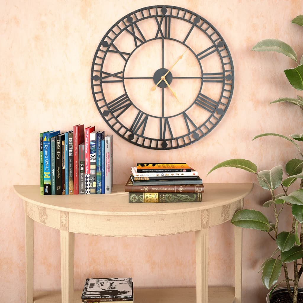Orologio da Parete Vintage al Quarzo in Metallo 60 cm XXL | homemem39