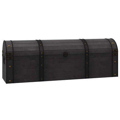 Baule in Legno Massello Stile Vintage 120x30x40 cm