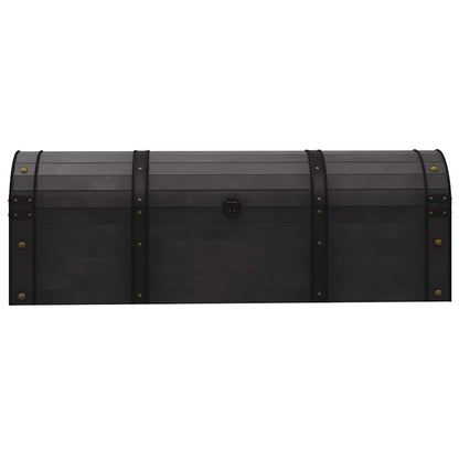 Baule in Legno Massello Stile Vintage 120x30x40 cm