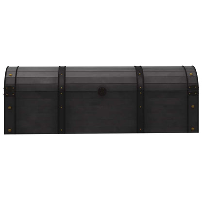 Baule in Legno Massello Stile Vintage 120x30x40 cm