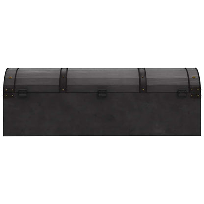 Baule in Legno Massello Stile Vintage 120x30x40 cm
