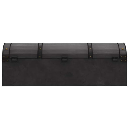 Baule in Legno Massello Stile Vintage 120x30x40 cm