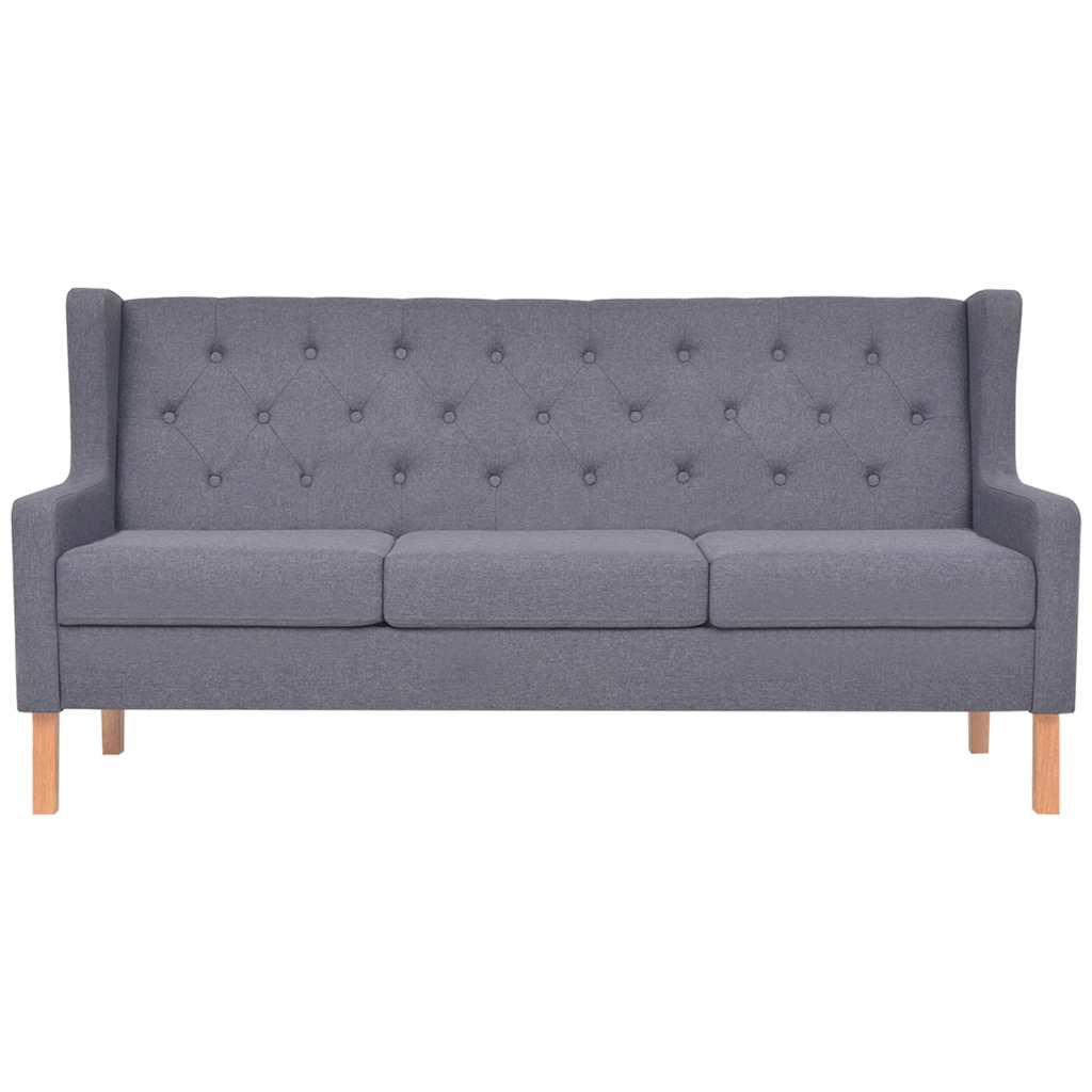 Set Divani 2 pz in Tessuto Grigio