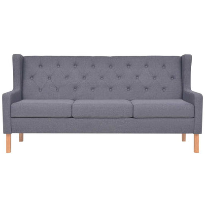 Set Divani 2 pz in Tessuto Grigio
