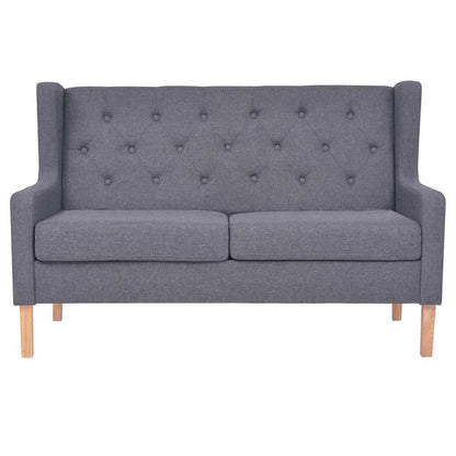 Set Divani 2 pz in Tessuto Grigio