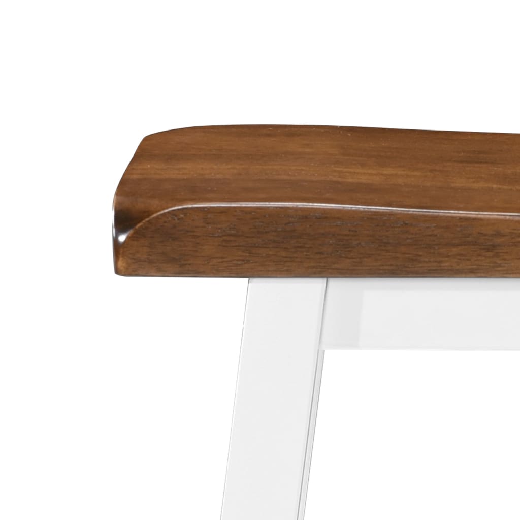 Sgabelli da Bar 2 pz in Legno Massello | homemem39