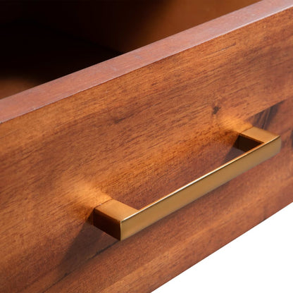 Tavolino da Salotto in Legno Massello di Acacia 90x50x40 cm | homemem39
