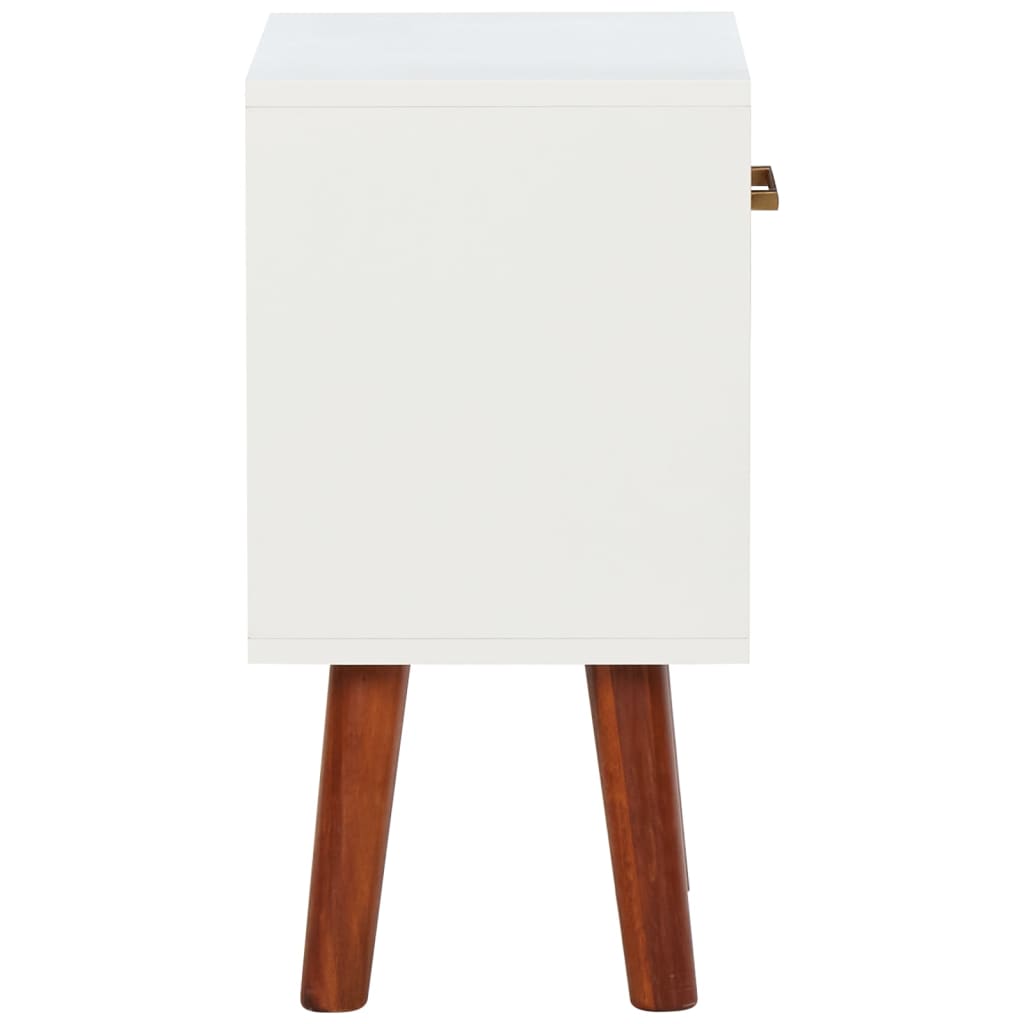 Comodino in Legno Massello di Acacia 40x30x57 cm | homemem39