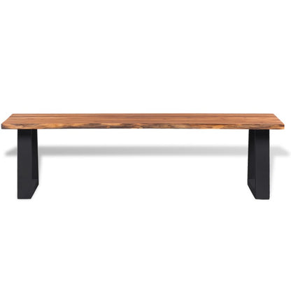 Panca in Legno Massello di Acacia 160 cm | homemem39