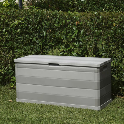 Baule da Giardino Grigio 117x45x56 cm - homemem39