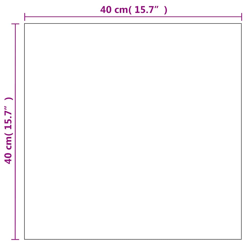 Specchio da Parete 40x40 cm Quadrato in Vetro | homemem39