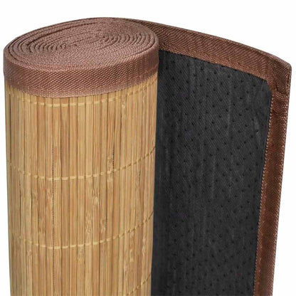 Tappeto in Bambù 100x160 cm Marrone - homemem39