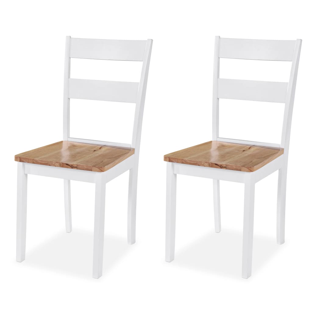 Set da Pranzo 3 pz in MDF e Legno di Hevea Bianco - homemem39