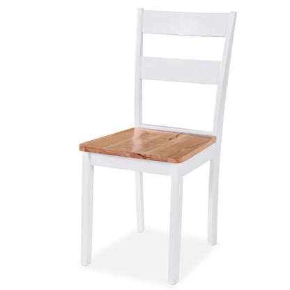 Set da Pranzo 3 pz in MDF e Legno di Hevea Bianco - homemem39