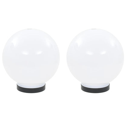 Set of 2 pcs 20 cm Spherical LED Lamps in PMMA