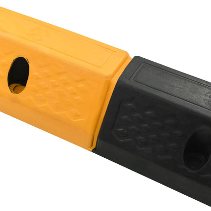 Delimitatori di Parcheggio 2 pz in Gomma 49x15x9 cm - homemem39