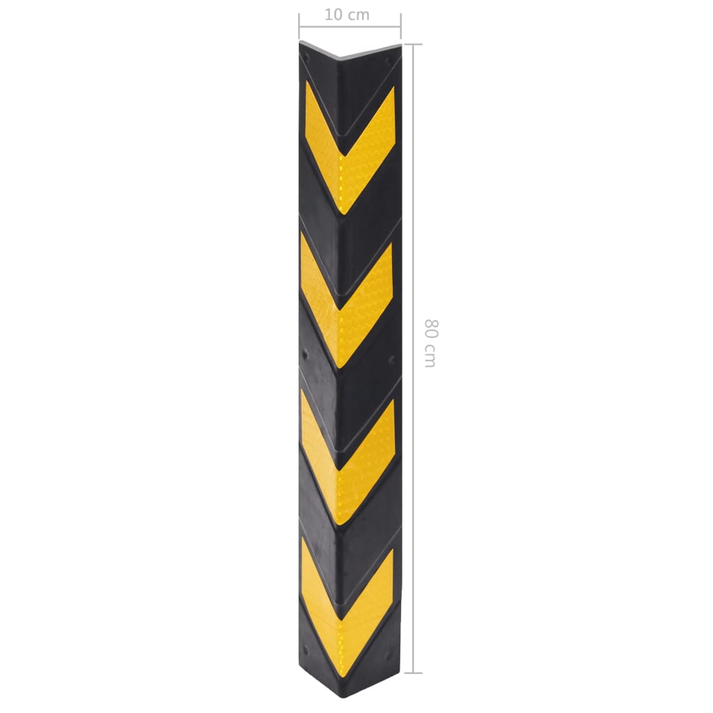 Protezioni Angolari Riflettenti 5 pz in Gomma 80 cm | homemem39
