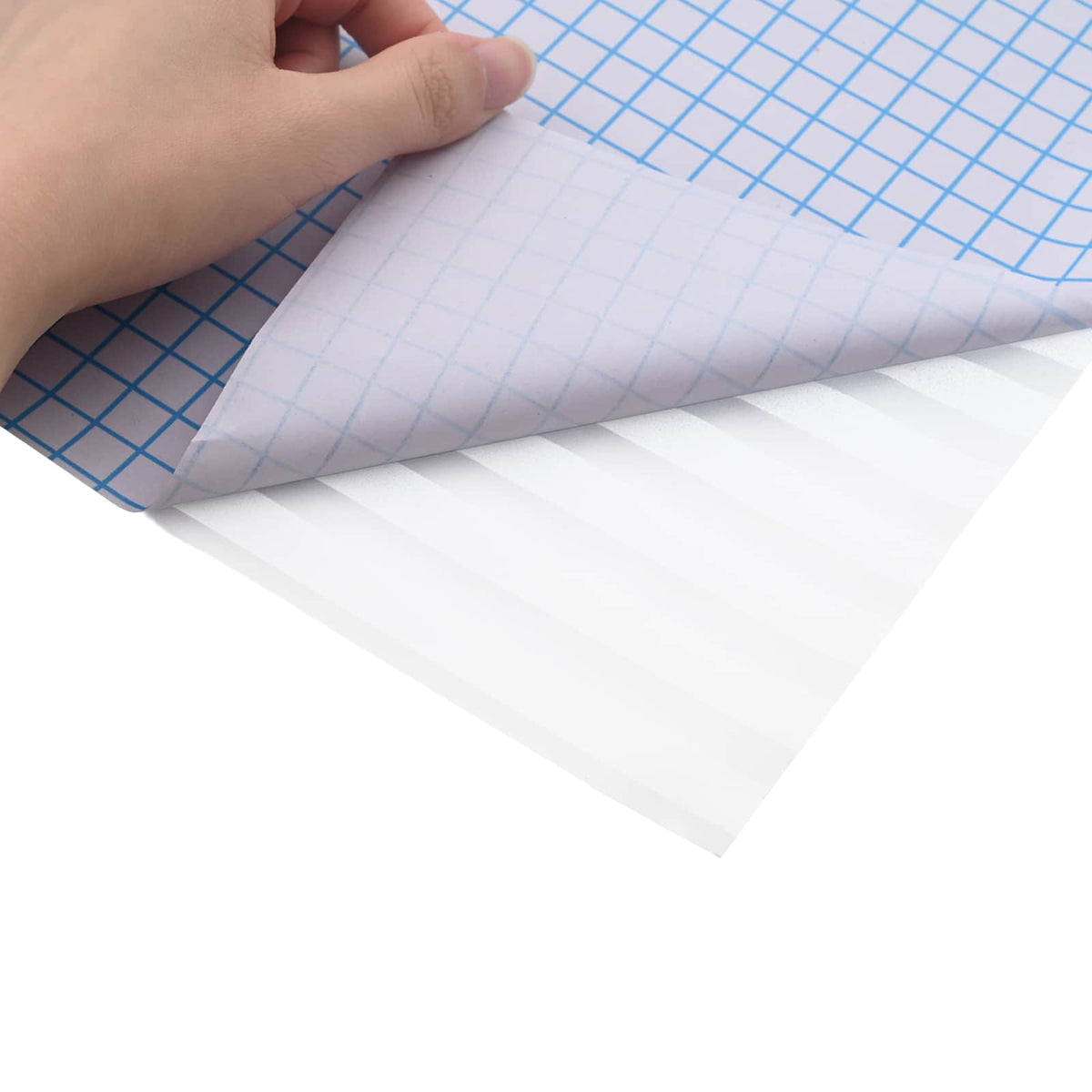 Pellicola per Finestra Design Smerigliato Strisce PVC