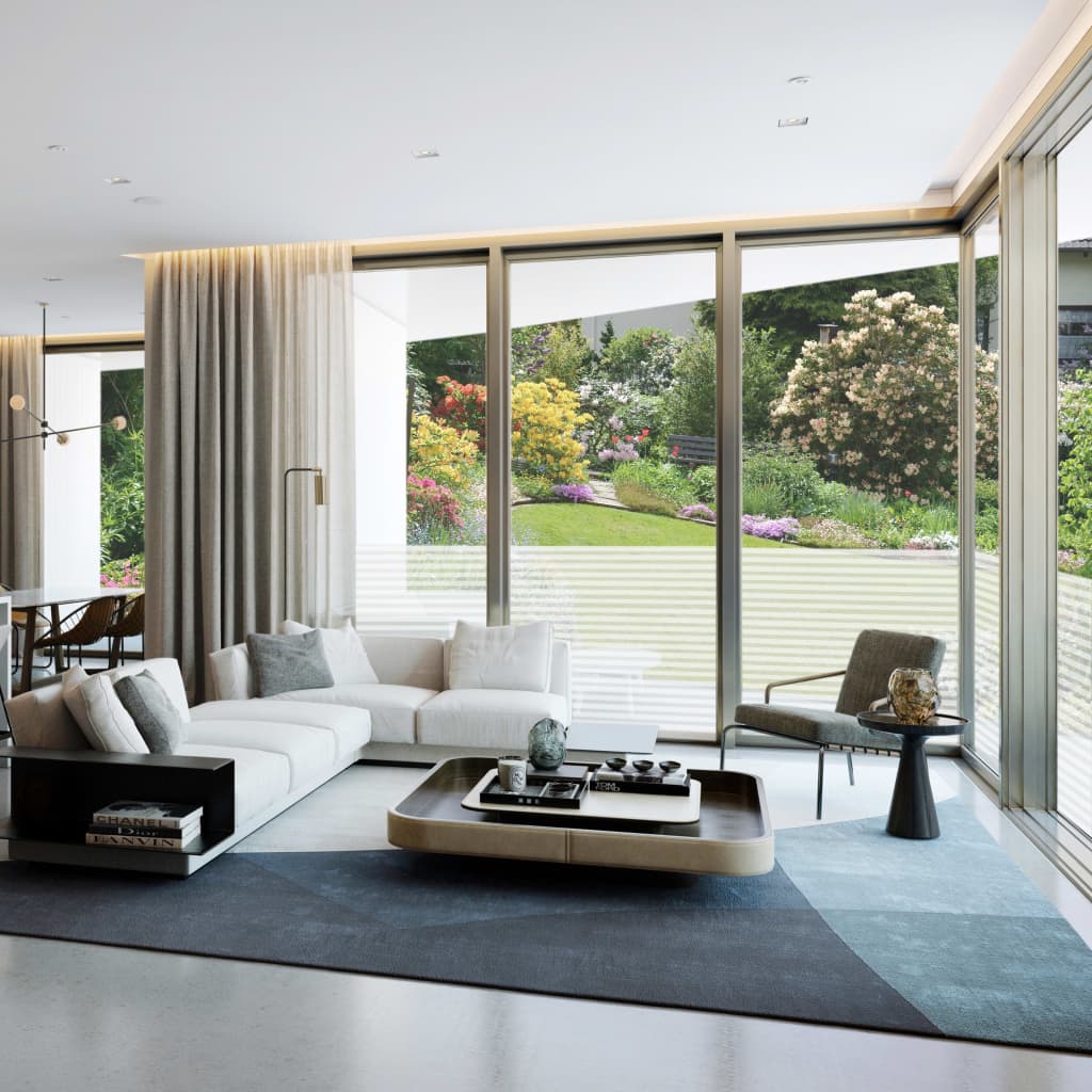 Pellicola per Finestra Design Smerigliato Strisce 0,9x20 m PVC